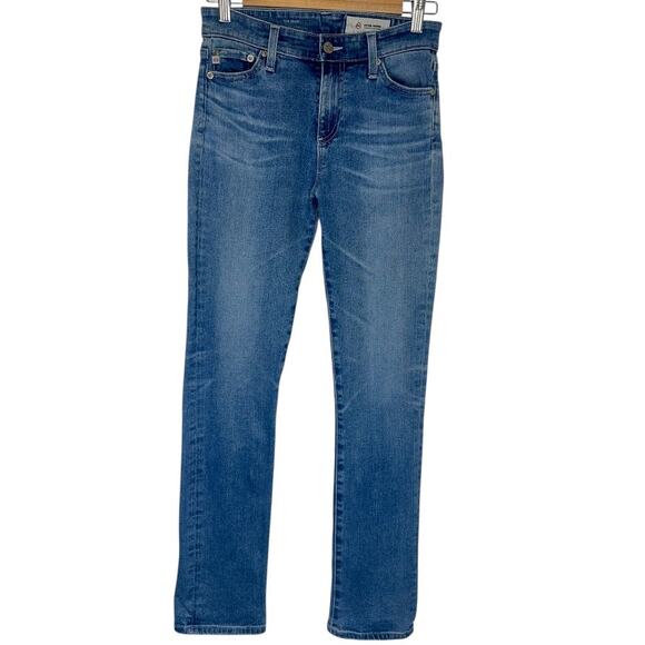AG Adriano Goldschmied Women's Mari High Rise Straight Jeans Size 25 Medium Wash - Picture 9 of 9